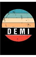 Demi: 100 Pages 6 'x 9' -Dot Graph Paper Journal Manuscript - Planner - Scratchbook - Diary