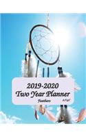 2019-2020 Feathers Two Year Planner 8.5"x11": 2 Year - 24 Months Calendar Planner - See it Bigger Monthly Schedule Organizer - Agenda Planner - Goal and Productivity Planner - Clarity Clear Mind(6 Bigger Results)