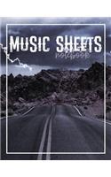 Music Sheets Notebook