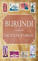 Burundi Vacation Journal