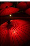 Japanese Red Umbrellas Journal: Take Notes, Write Down Memories in this 150 Page Lined Journal