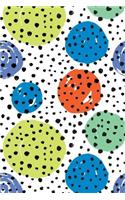 Journal Notebook Circles and Spots Pattern 2: 110 Page Plain Blank Journal For Drawing, Writing, Doodling In Portable 6 x 9 Size(7 My Favorite Plain Journal)