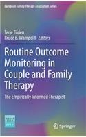 Routine Outcome Monitoring in Couple and Family Therapy