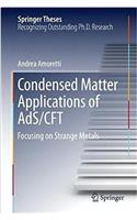 Condensed Matter Applications of Ads/Cft