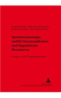 Sprachtechnologie, Mobile Kommunikation Und Linguistische Ressourcen
