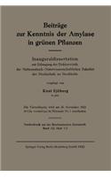 Beiträge Zur Kenntnis Der Amylase in Grünen Pflanzen