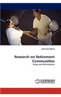 Research on Retirement Communities