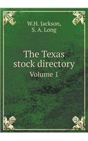 The Texas stock directory Volume 1: (English)