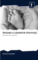 Wniosek o udzielenie informacji