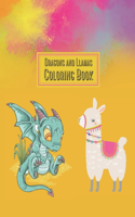 Dragons And Llamas Coloring Book