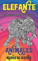 Libros para colorear Zendoodle - Menos de 10 euro - Animales - Elefante