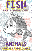 Adult Coloring Books Mandala and Flowers - Animals - Fish