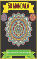 50 mandala Malbuch für Erwachsene: einfaches Mandalas-Malbuch für ältere Menschen, Senioren und Erwachsene