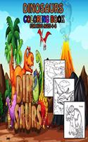Dinosaurs Coloring Book for Kids Ages 4-8