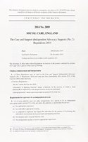 Care and Support (Independent Advocacy Support) (No. 2) Regulations 2014