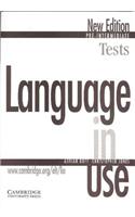 Language in Use Pre-intermediate Tests