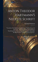 Anton Theodor Hartmann'S Neueste Schrift