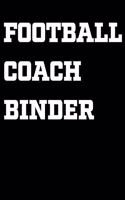 Football Coach Binder