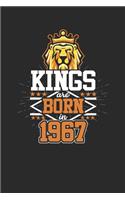 Kings Are Born In 1967: Graph Paper Notebook - Birthday Gift or Anniversary Gift Idea
