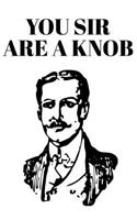 You Sir Are a Knob: Rude Funny Book Notepad Notebook Composition and Journal Gratitude Diary Gift Present (Better Than a Card!) Birthday for Men