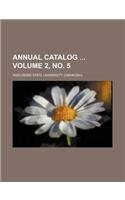 Annual Catalog Volume 2, No. 5