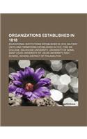 Organizations Established in 1818