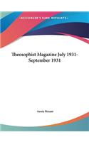 Theosophist Magazine July 1931-September 1931