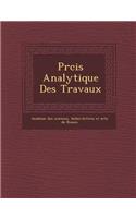 PR Cis Analytique Des Travaux