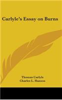 Carlyle's Essay on Burns
