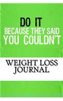 Weight Loss Journal