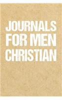 Journals For Men Christian: Blank Prayer Journal