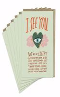 6-Pack Em & Friends I See You Card