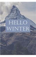 Hello Winter: Lined Notebook / Journal Gift, 100 Pages, 6x9, Soft Cover, Matte Finish