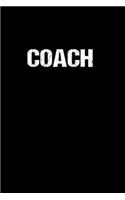 Coach: Hangman Puzzles - Mini Game - Clever Kids - 110 Lined pages - 6 x 9 in - 15.24 x 22.86 cm - Single Player - Funny Great Gift