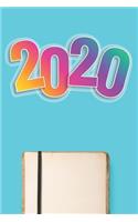 Colorful 2020 Happy New Year (3): Lined Notebook / Journal Gift, 120 Pages, 6x9, Soft Cover, Matte Finish