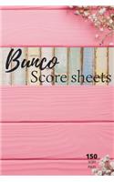 Bunco score sheets: 150 pages large number of pages, to enjoy more of your favorite dice game, the ideal gift for bunco players, bunco dice game, bunco score cards, bun