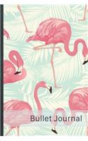 Bullet Journal: Dot Grid Notebook Pages - Over 100 dotted pages - Design "101 Flamingos" - Size 6 x 9 inches - Perfect for Planner, Bullet Journaling, Organizer, Di