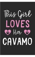 This Girl Loves Her CavAMo: Lined Journal, 120 Pages, 6 x 9, Funny CavAMo Gift Idea, Black Matte Finish (This Girl Loves Her CavAMo Journal)