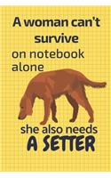 A woman can't survive on notebook alone she also needs a Setter
