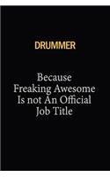 Drummer Because Freaking Awesome Is Not An Official Job Title