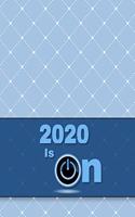 2020 Is On: Power Button Blue Cover Daily Agenda Weekly Diary Monthly Planner