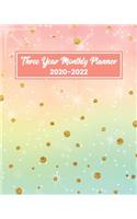 Three Year Monthly Planner 2020-2022