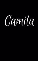 Camila: Notebook Journal for Women or Girl with the name Camila - Beautiful Elegant Bold & Personalized Gift - Perfect for Leaving Coworker Boss Teacher Dau