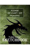 Tattoo artist sketchbook