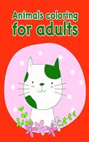 Animals coloring for adults: Christmas Book Coloring Pages with Funny, Easy, and Relax(4 Holiday Cartoon)