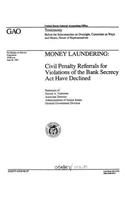 Money Laundering: Civil Penalty Referrals for Violations of the Bank Secrecy ACT Have Declined