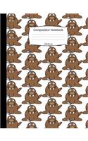Walrus Composition Notebook: Modern Cartoon Animal College Ruled Book for School and Work, Journaling and Writing Notes for Girls, Boys and Teens, for Students and Teachers