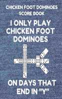 Chicken Foot Dominoes Score Book