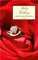Ruby Wedding Anniversary Notebook 1978