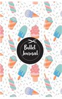 Bullet Journal: Cute Color Ice Cream: Notebook Bullet Journal Dotted Grid, 100 Pages (5.5 X 8.5)
